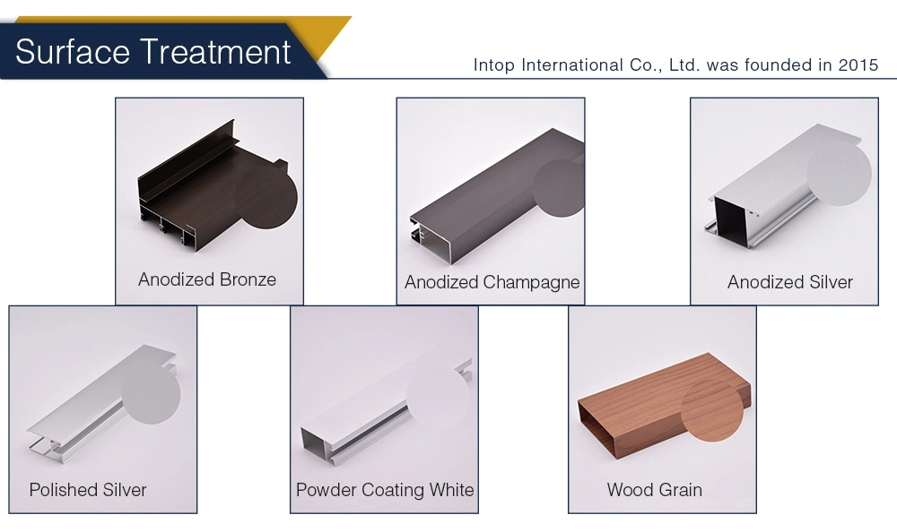 Cheap Price Wooden Grain C Shape Aluminum Profile for Window and Door