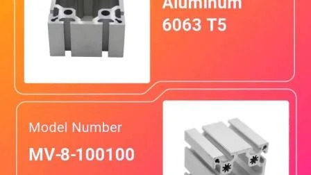 6061 Massiv eloxiertes industrielles T-Nut-T-Schienen-Aluminiummaterialprofil für Biegemaschine